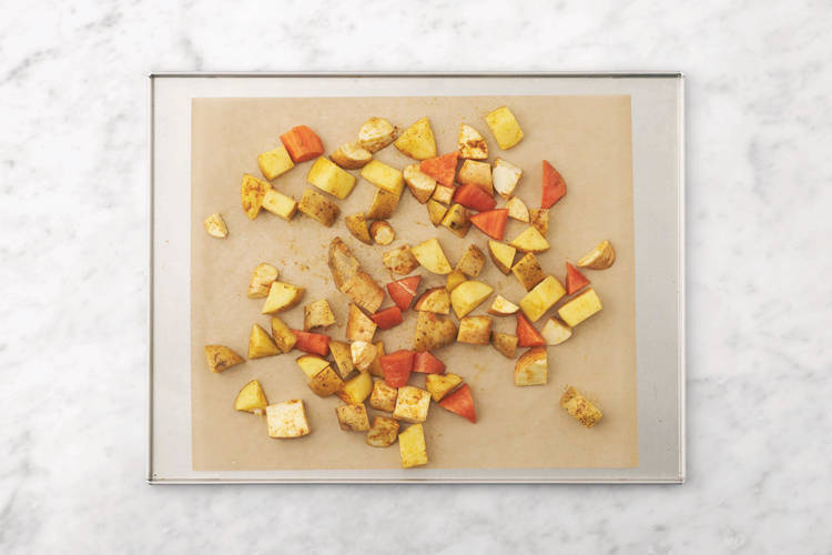 Roast the veggies