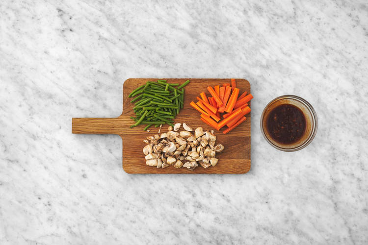 Forbered grønnsaker