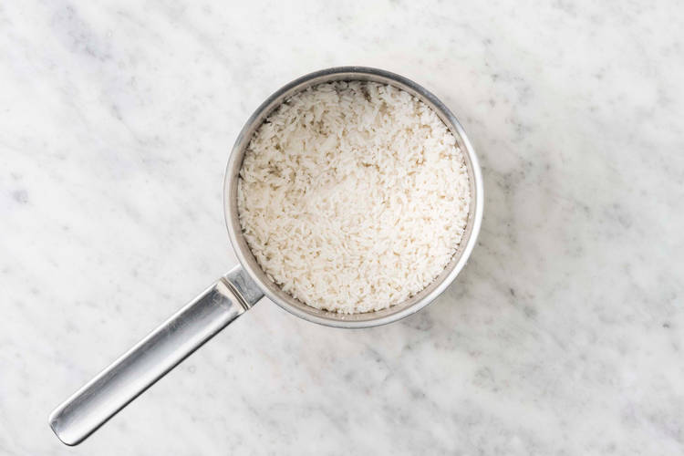 Stek räkor och kyckling