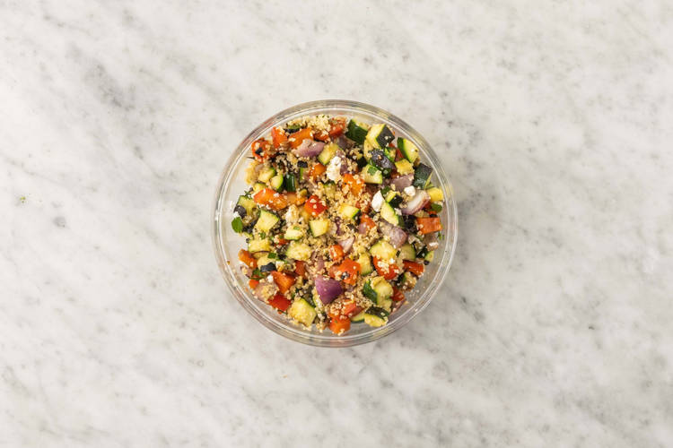 Assembler le taboulé