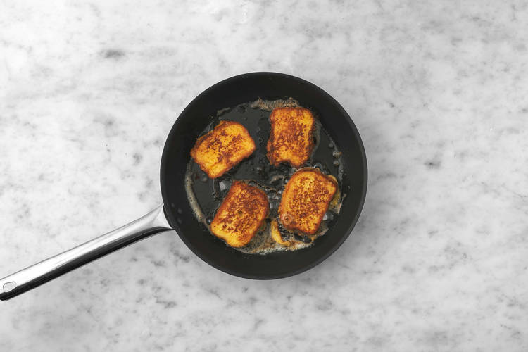 Fry the French toast