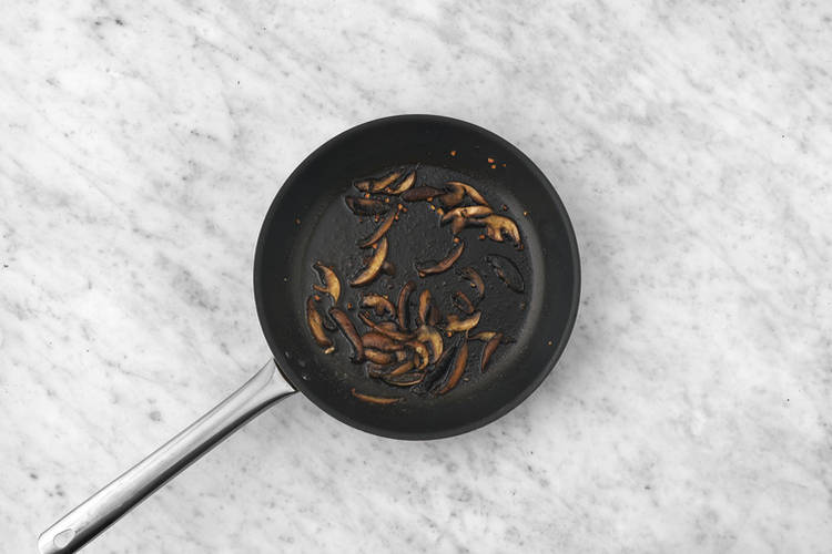 Cook the mushrooms