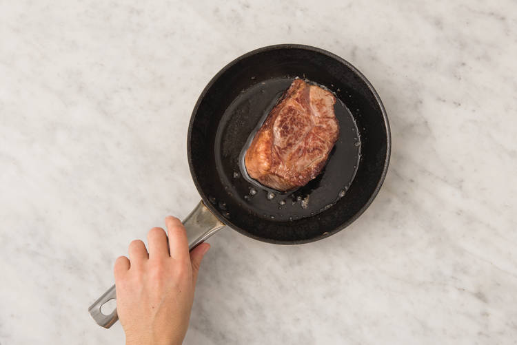 Cook the steak 