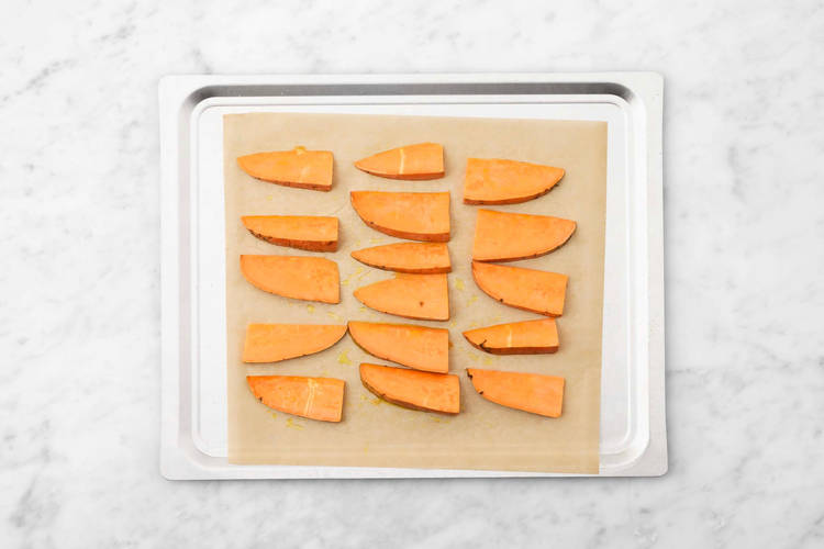 Enfourner la patate douce