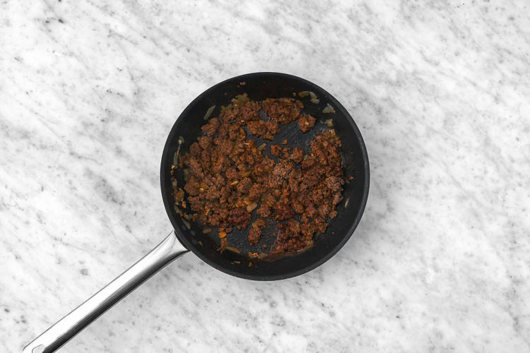 Steg hakket svinekød