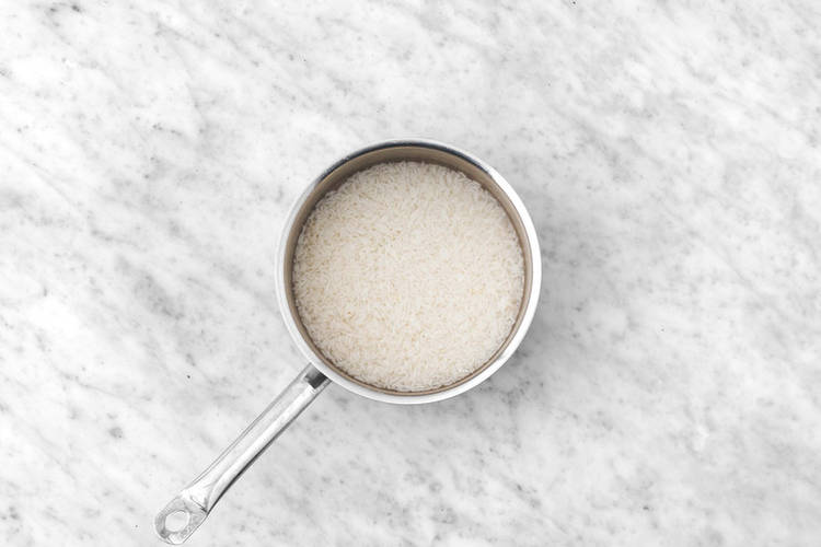 Le riz en ébullition 