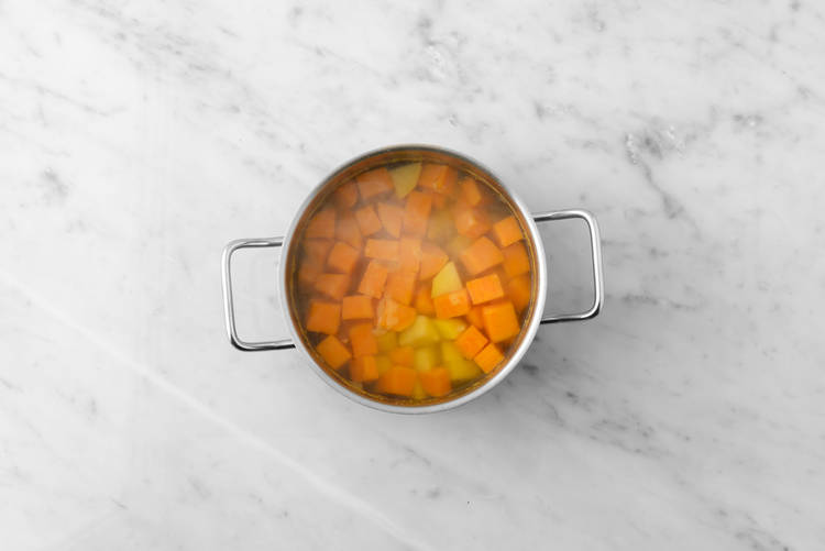 Les légumes au bain