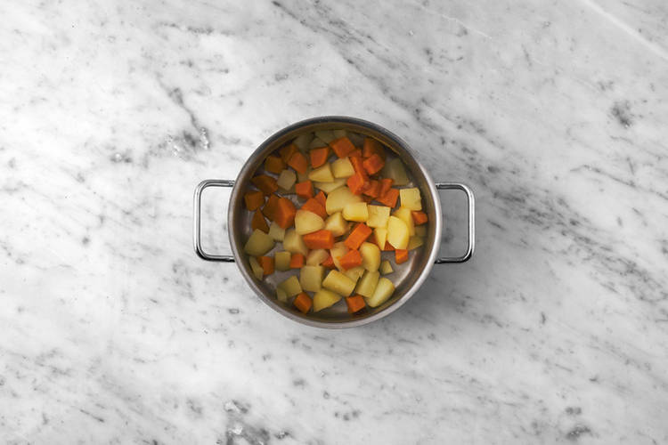 Les légumes au bain