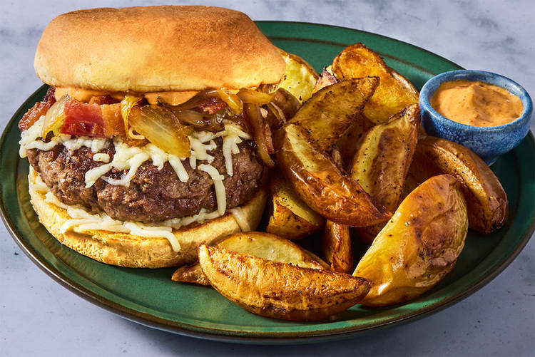 Toast buns and serve