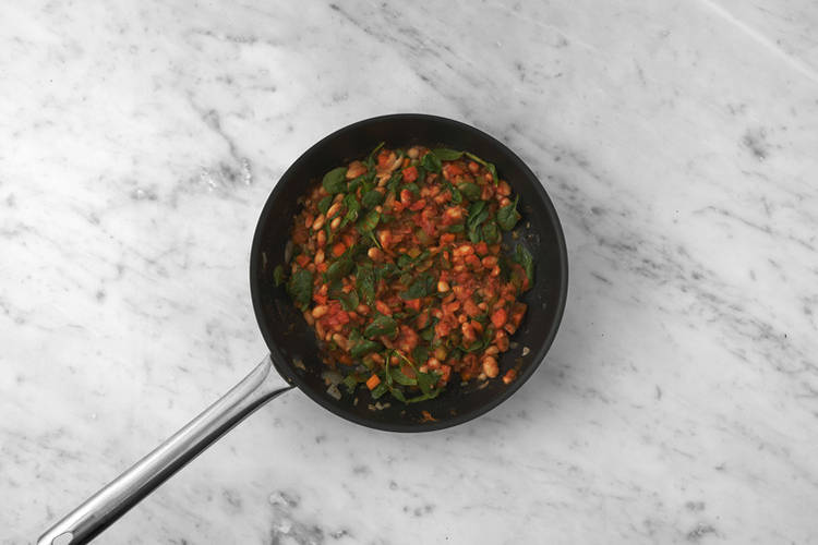 Make the braised cannellini beans