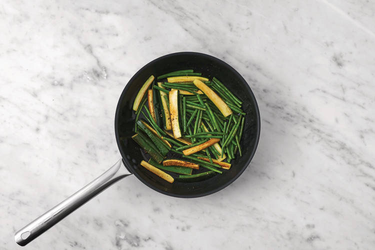 Cook the greens