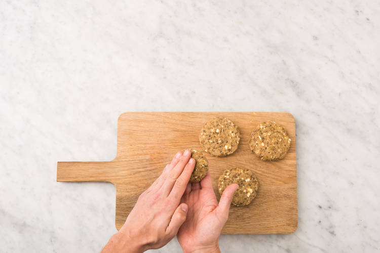 Prep the lentil patties