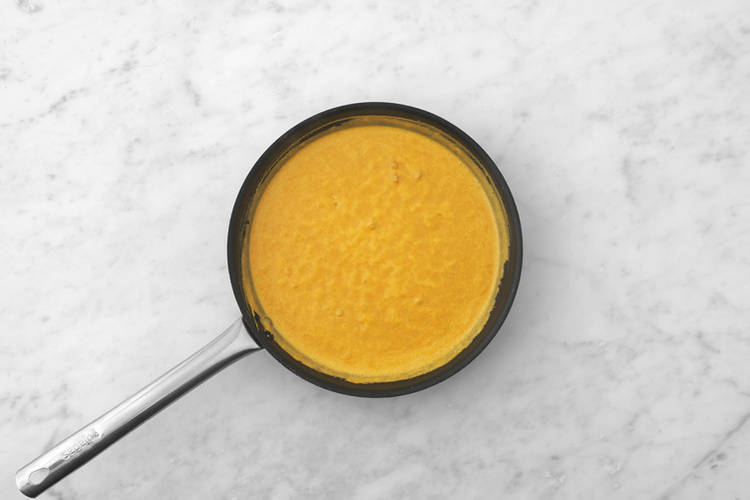 Unire ceci e latte di cocco