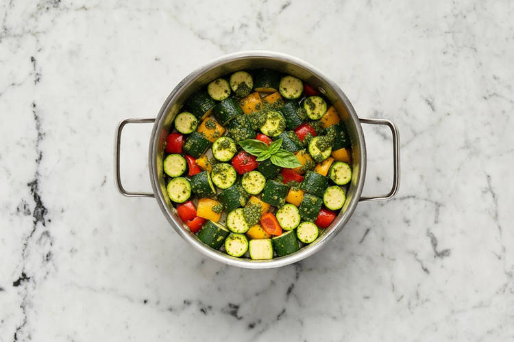 Roast meatballs and start sauce