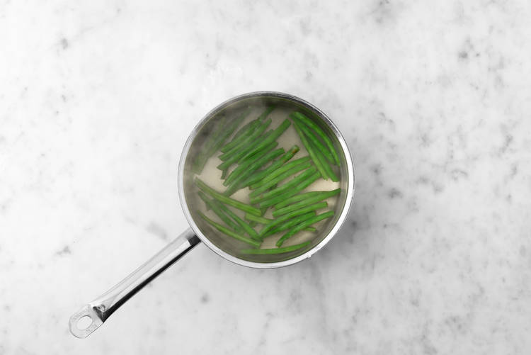 Boil the green beans