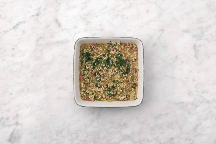 Bake the risotto