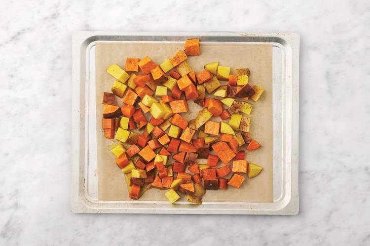 Roast the veggies