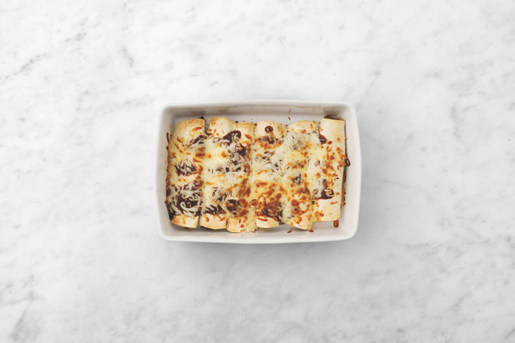 Grill the enchiladas