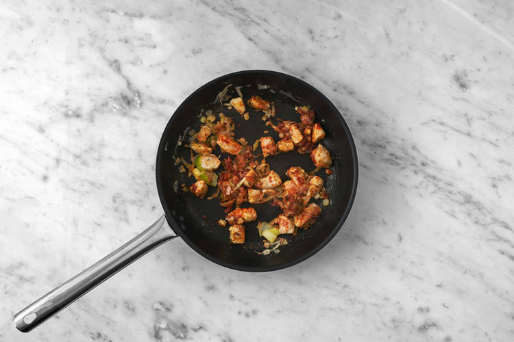 Cook the chicken & bacon