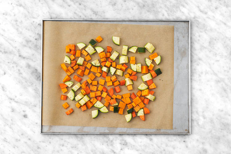 Roast the veggies
