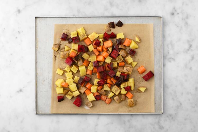 Roast the veggies
