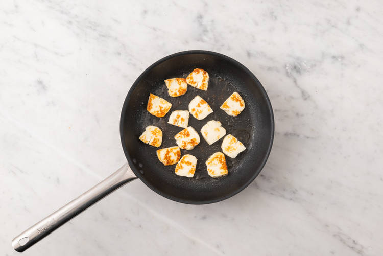 Halloumi anbraten