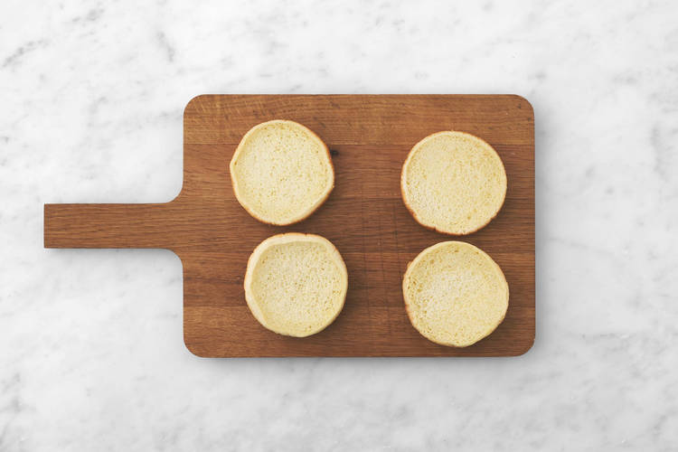 Burger Bun aufbacken