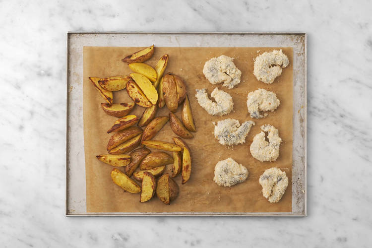 Garnelen knusprig machen