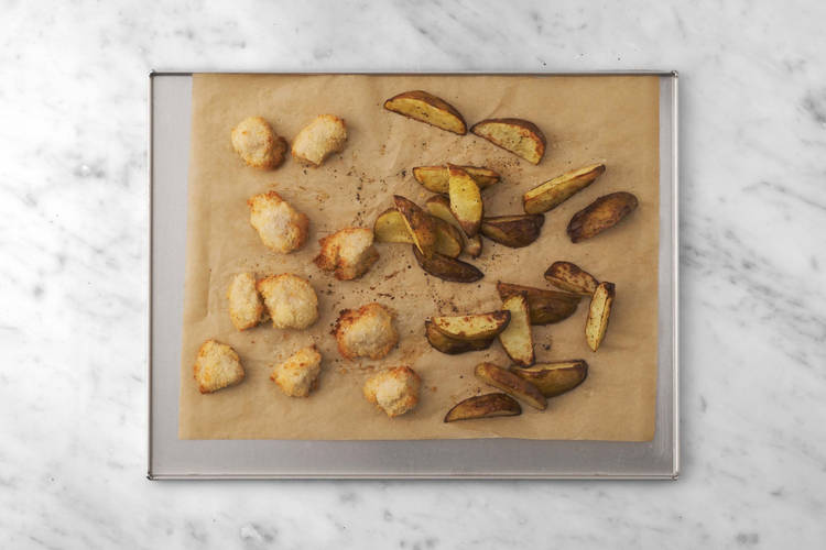 Hähnchen knuprig machen