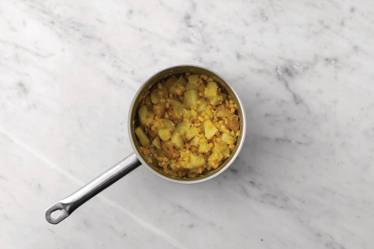 Make the crushed potatoes