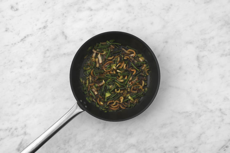 Cook the veggies