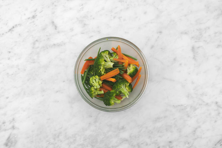 Steam the veggies