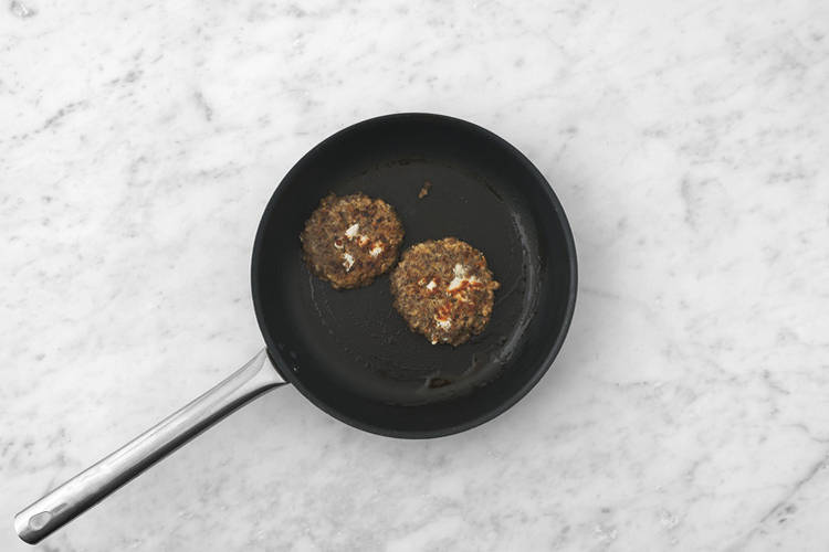 Cook the lentil patties