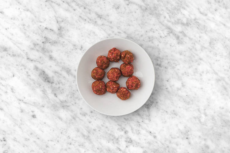 Prep the meatballs