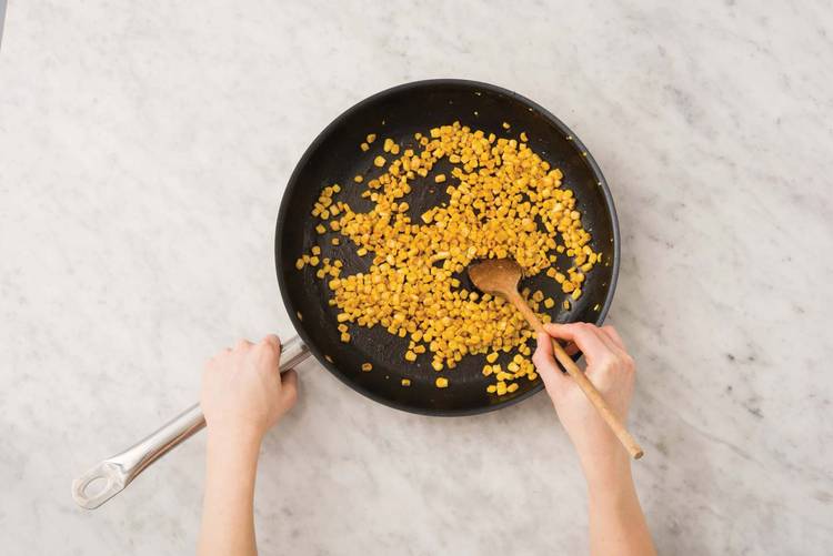 Char the corn