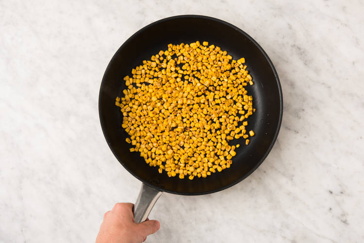 Char the corn