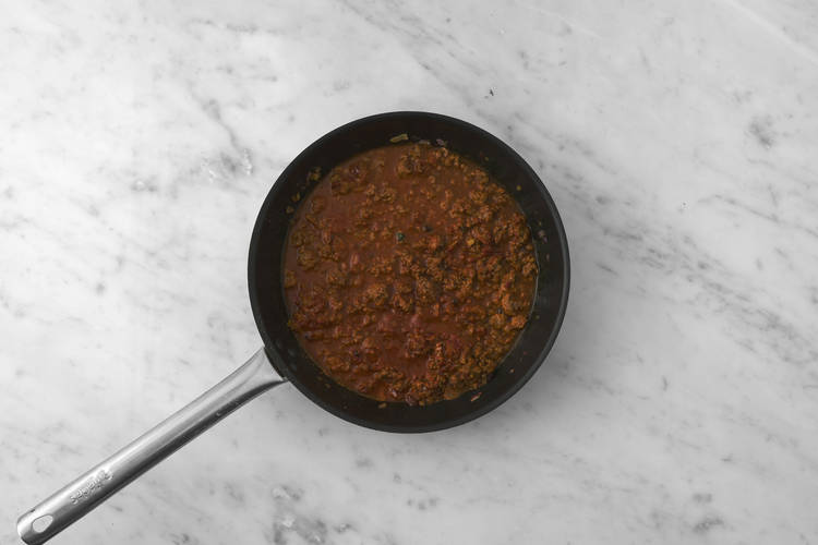 Simmer the sauce
