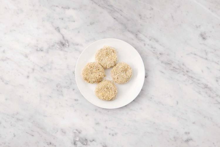 Make the hoki & prawn patties