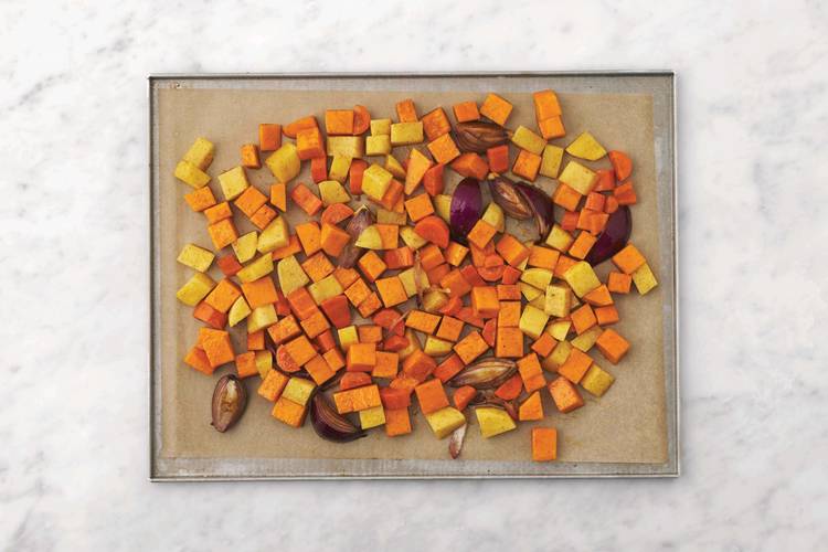 Roast the veggies