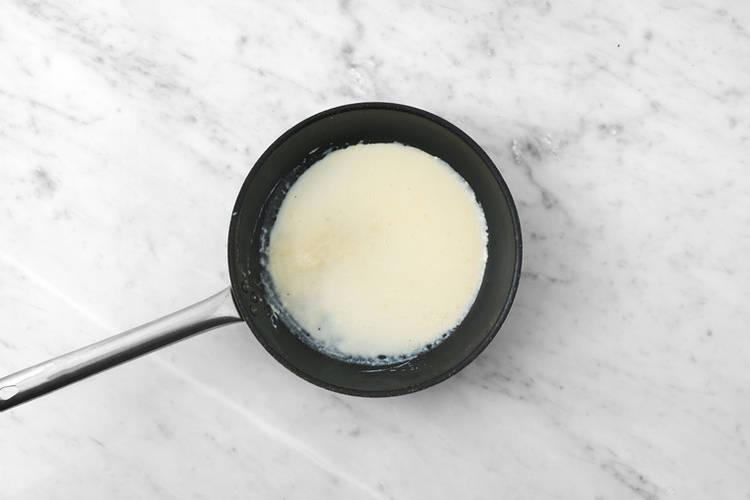 Make the creamy sauce