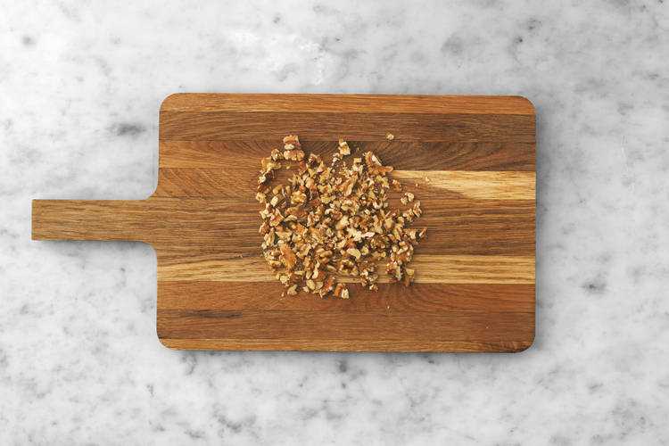 Prep the walnuts