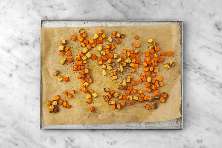 Roast the veggies