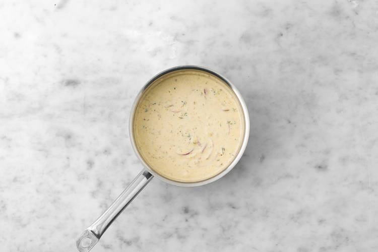 Make the cheese sauce