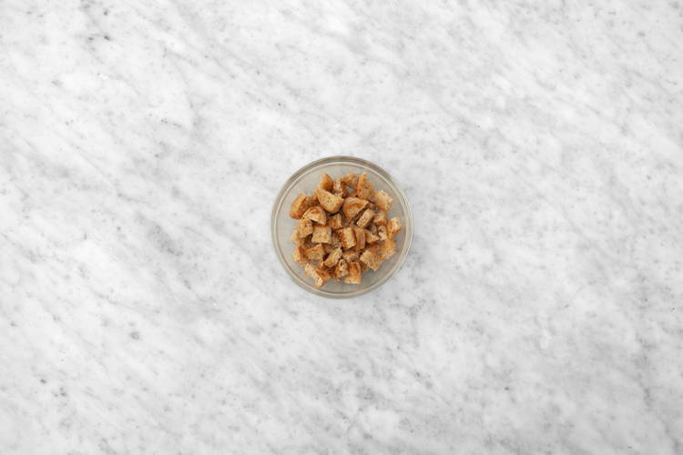 Make the croutons