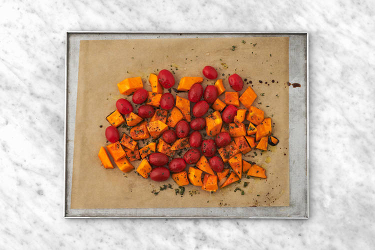 Roast the veggies