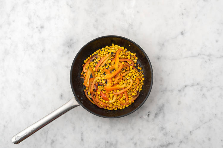 Cook the veggies