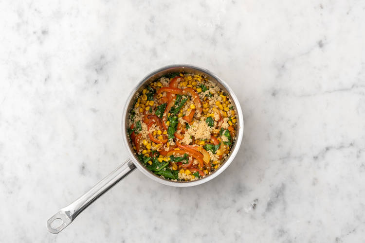 Cook the couscous 