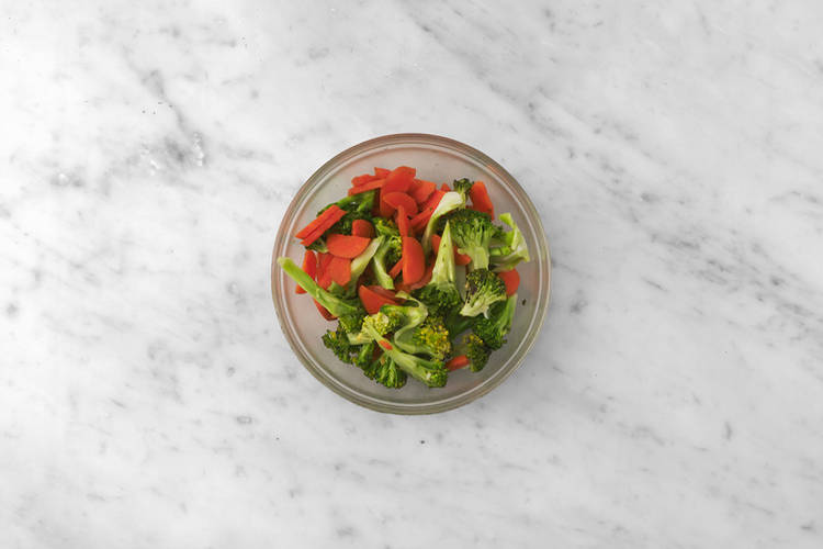 Steam the veggies