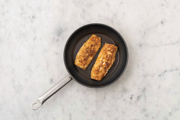 Cook the barramundi