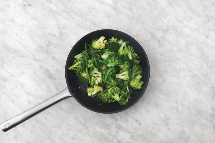 Cook the garlicky greens